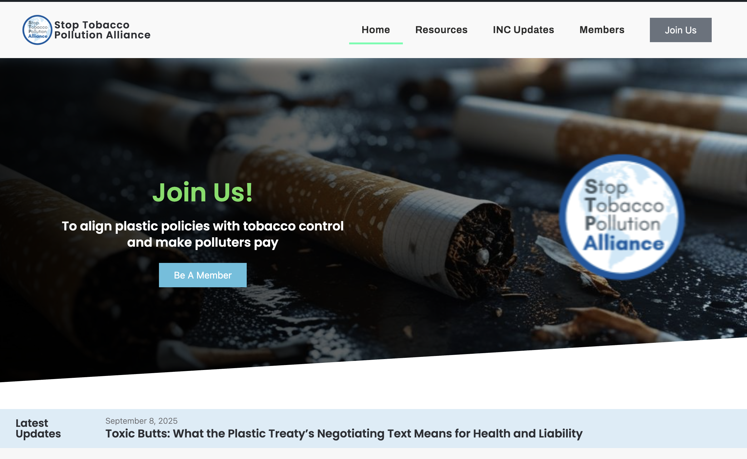Stop Tobacco Pollution Alliance (STPA)