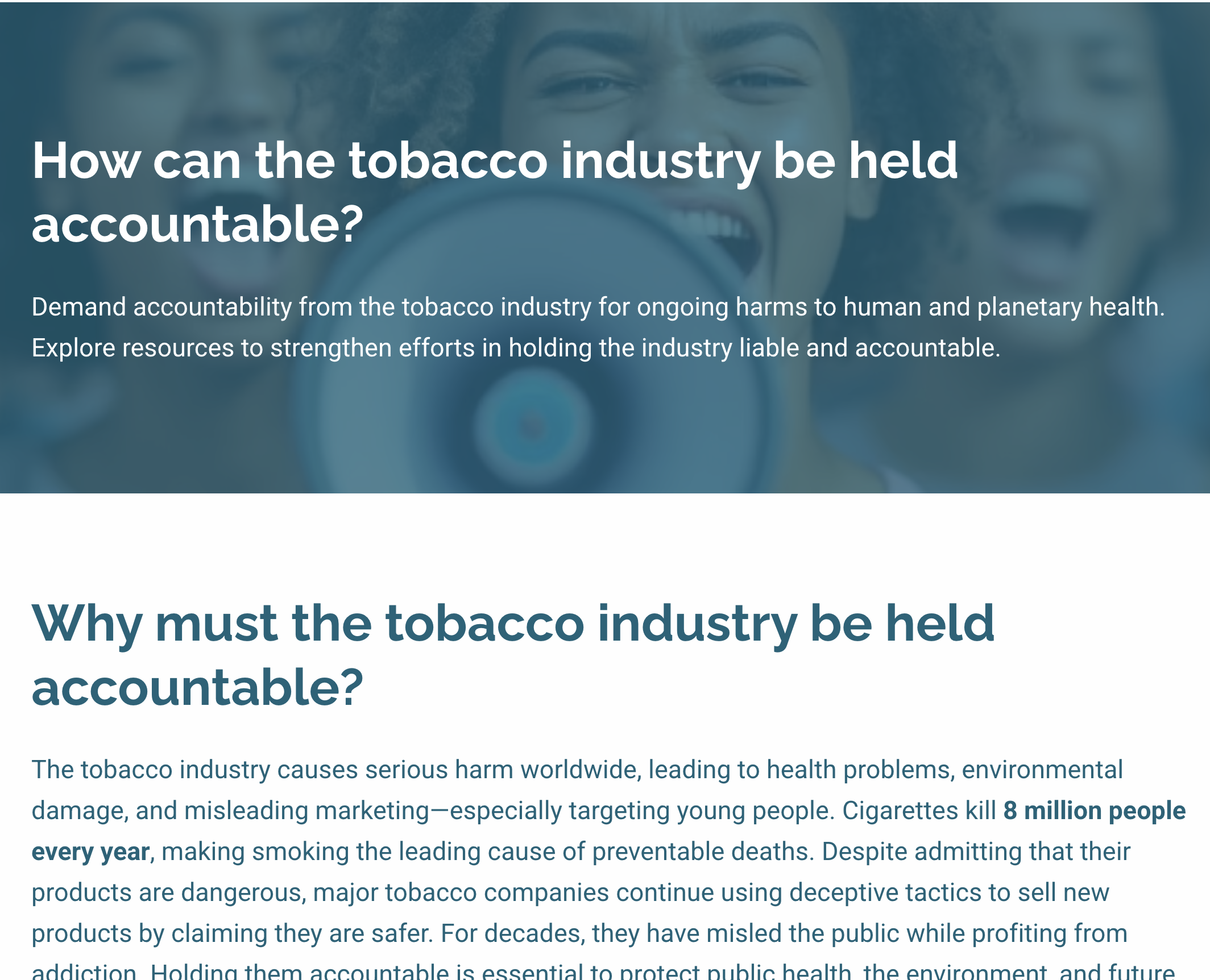 Tobacco Liability